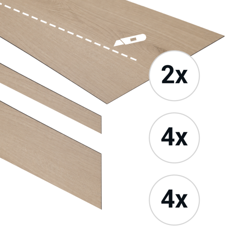 PVC traptreden Calm  INCLUSIEF gewenste kleur profiel