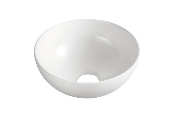 Luna waskom rond 32,5 x 14 cm - keramiek - glans wit