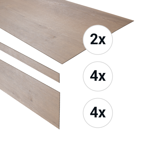 PVC traptreden set voor boterkoek UM INCLUSIEF gewenste kleur profiel