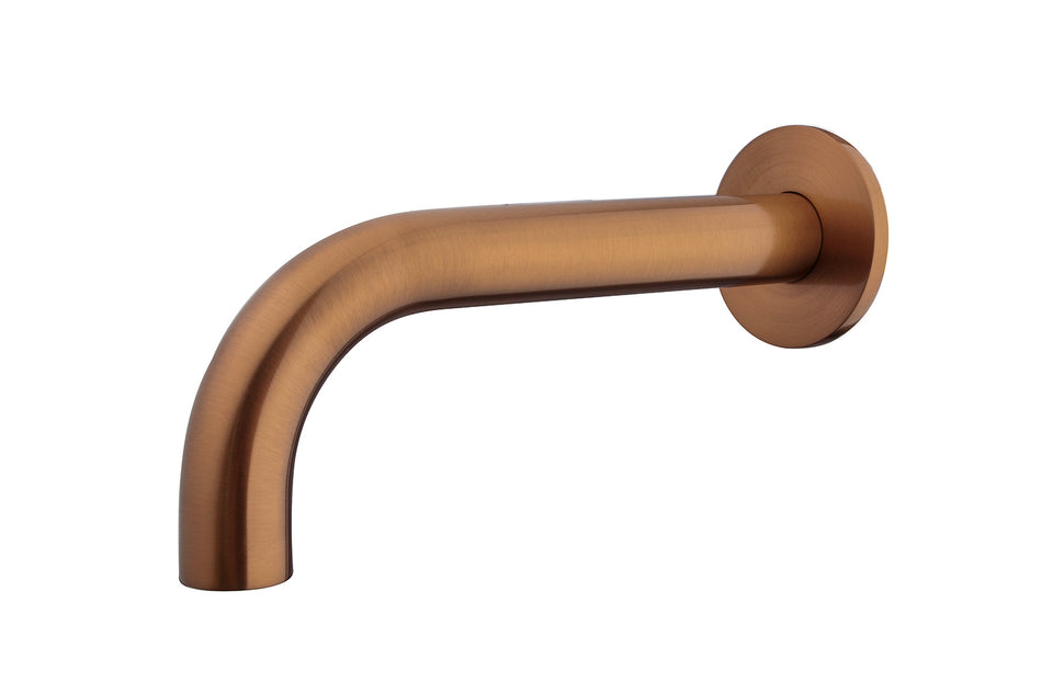 Caral badkraan met ronde uitloop - 20 cm 1/2'' - geborsteld brons koper