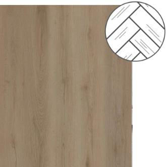 Nordic Oak Greige - Plak (dryback) - Visgraat