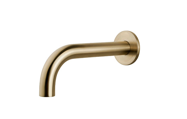 Caral badkraan met ronde uitloop - 25 cm 1/2'' - geborsteld messing