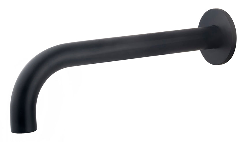 Caral badkraan met ronde uitloop - 25 cm 1/2'' - zwart