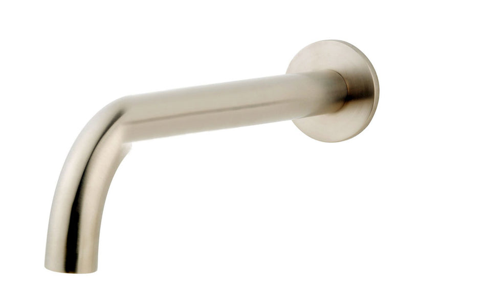 Caral badkraan met ronde uitloop - 25 cm 1/2'' - geborsteld staal