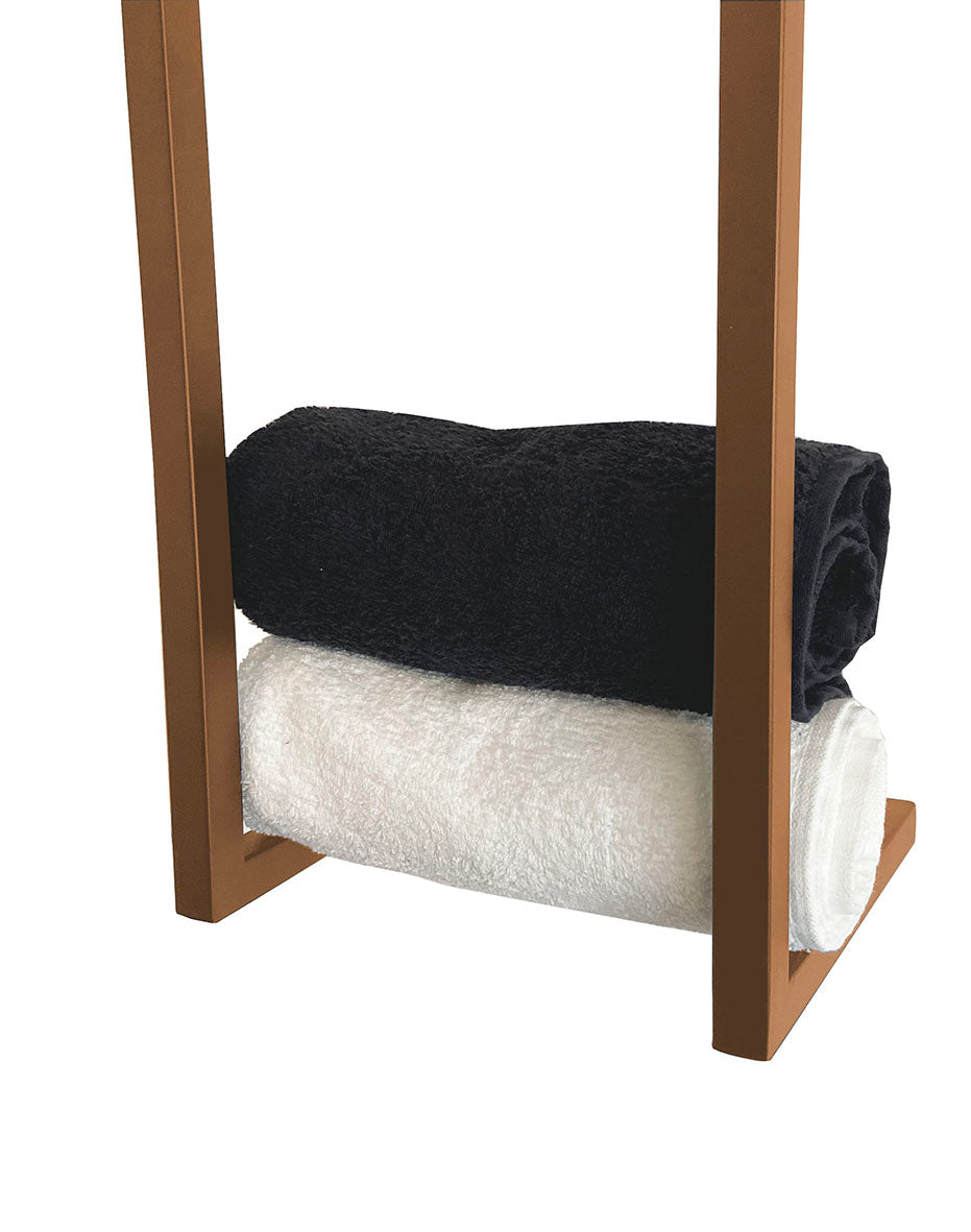 Loft handdoekrek 95 x 25 x 20 cm geborsteld brons koper