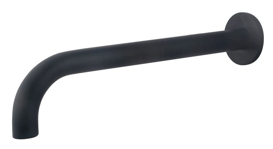 Caral badkraan met ronde uitloop - 30 cm 1/2'' - zwart