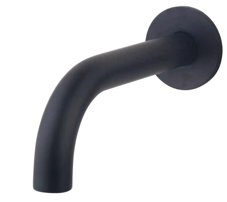Caral badkraan met ronde uitloop - 20 cm 1/2'' - zwart