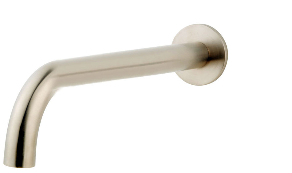 Caral badkraan met ronde uitloop - 30 cm 1/2'' - geborsteld staal