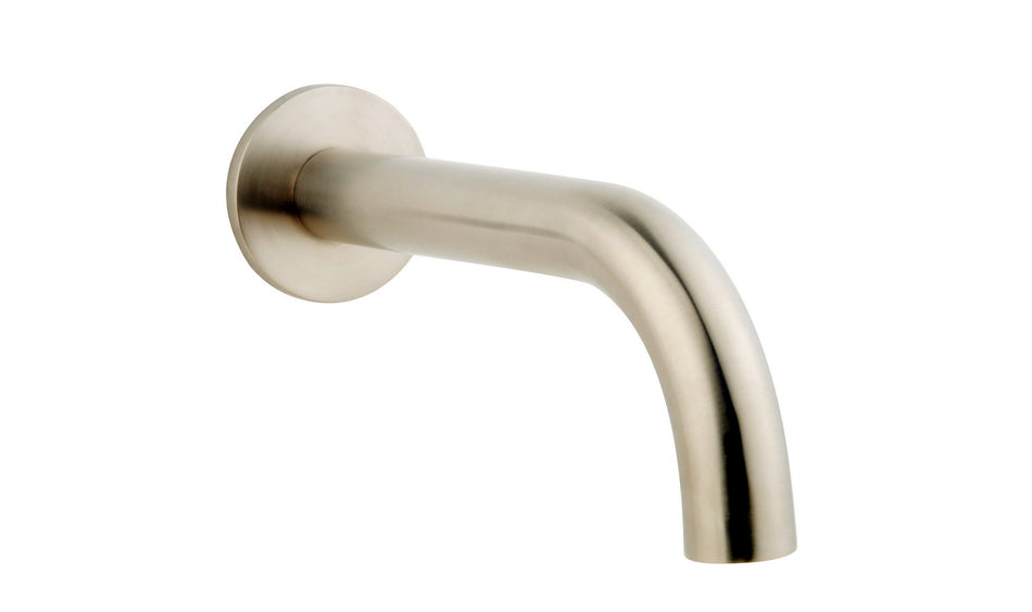 Caral badkraan met ronde uitloop - 20 cm 1/2'' - geborsteld staal