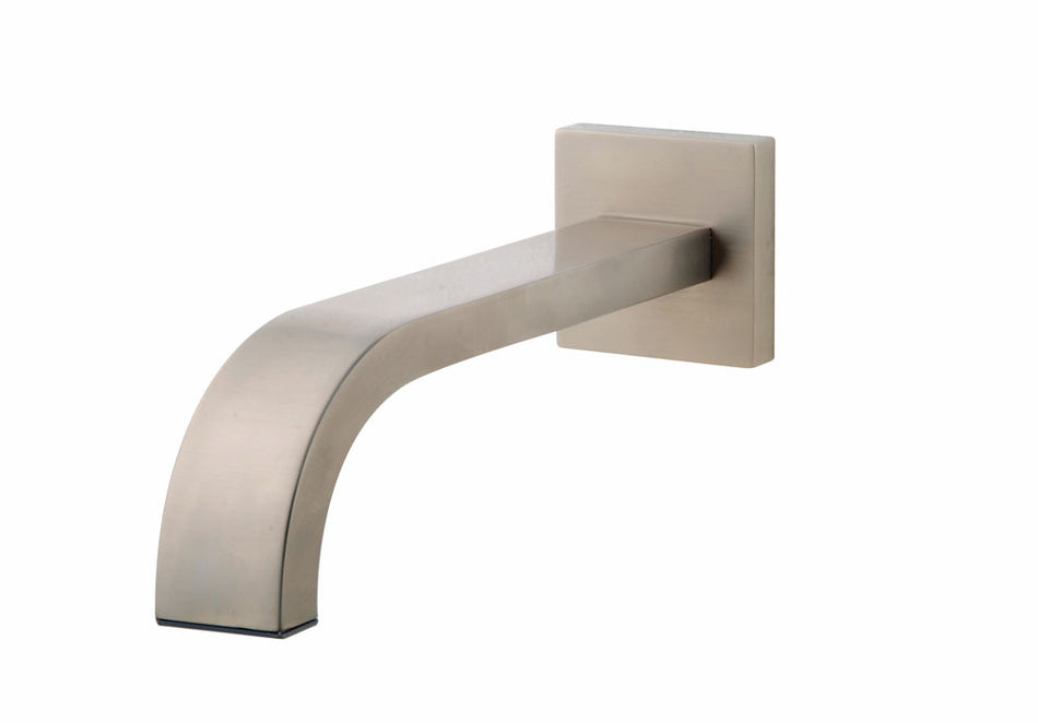 Rombo baduitloop vierkant 25 cm 1/2'' - geborsteld staal