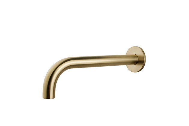 Caral badkraan met ronde uitloop - 30 cm 1/2'' - geborsteld messing
