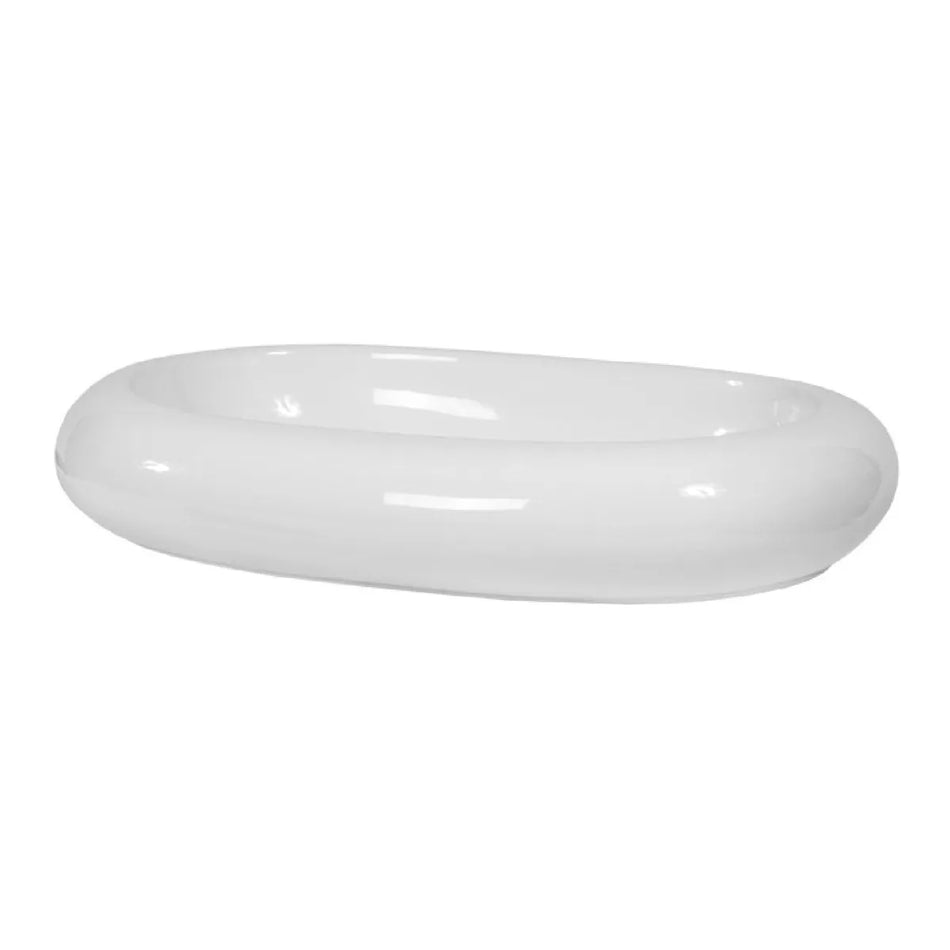 Brauer Cloud waskom keramiek 63x42cm wit glans