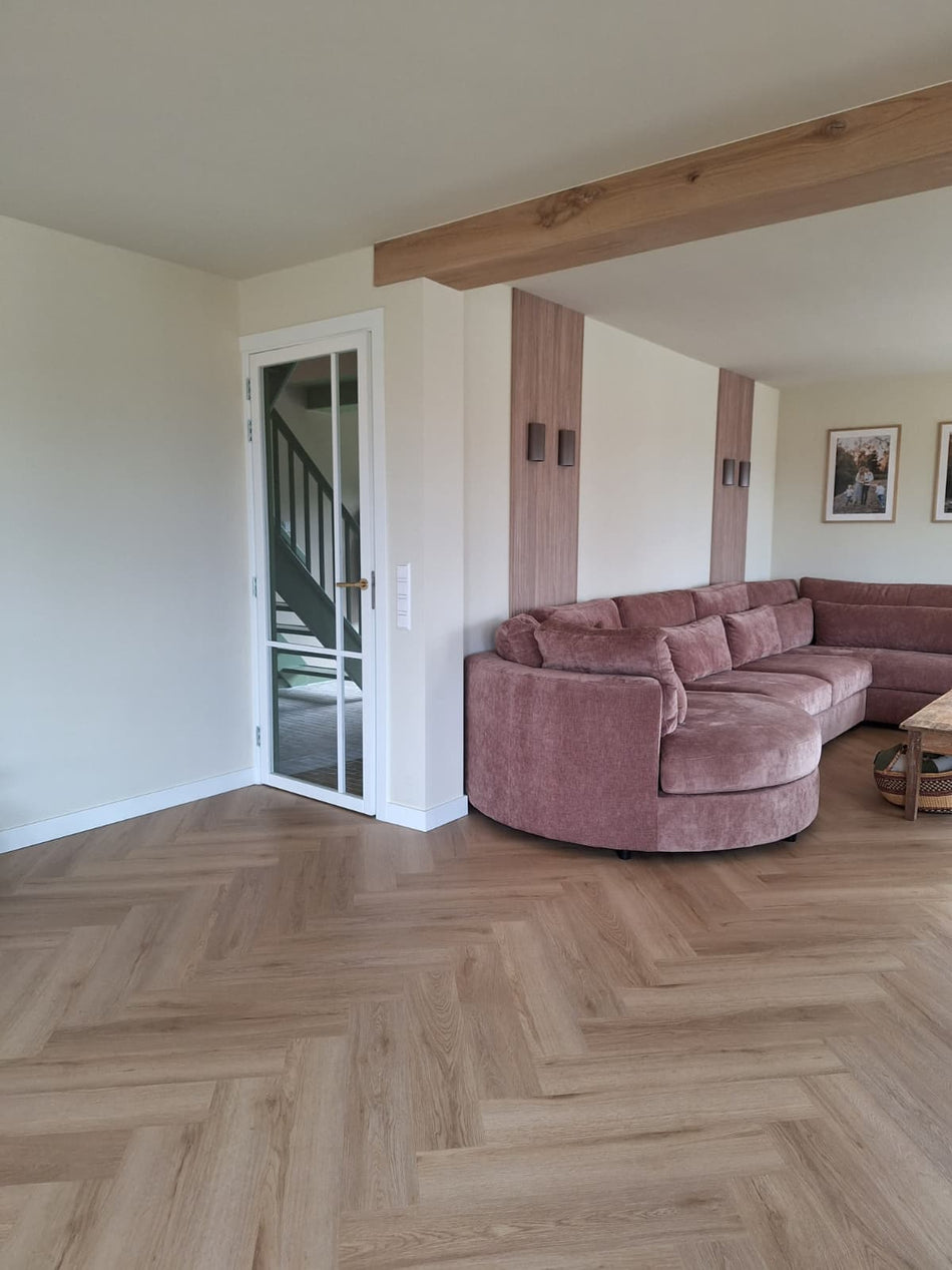 Nordic Oak Light Natural - Plak (dryback) - Visgraat