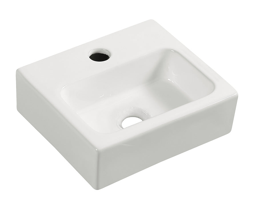 Leto mini fontein 28 x 24,5 x 9 cm - keramiek - glans wit