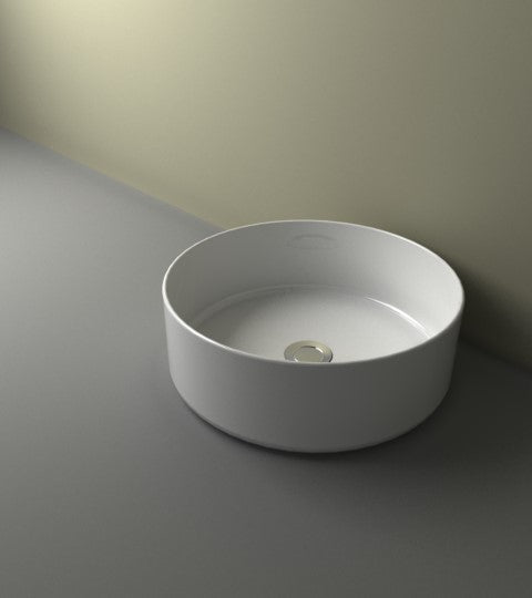 Link waskom rond 40 x 12 cm - keramiek - glans wit