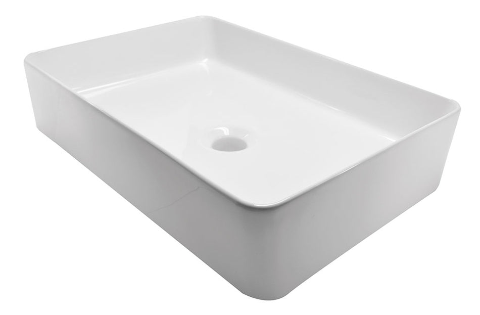 Link opzetwastafel 35 x 50 x 12 cm - keramiek - glans wit