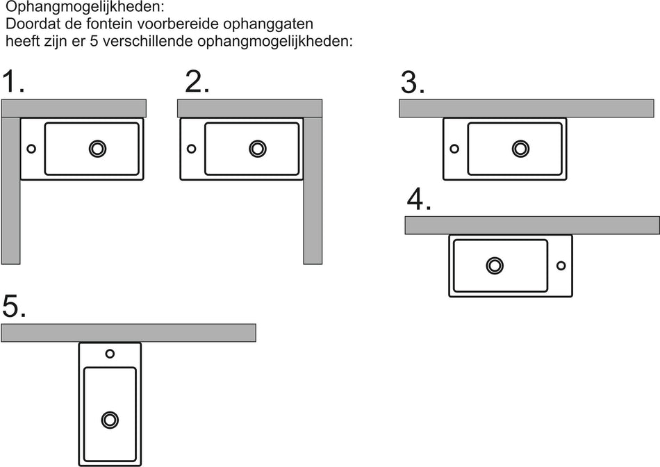 one-Pack Metis fontein compleet wit