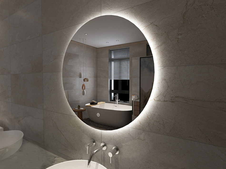 Giro spiegel rond - 120 cm - LED, dimbaar en spiegelverwarming