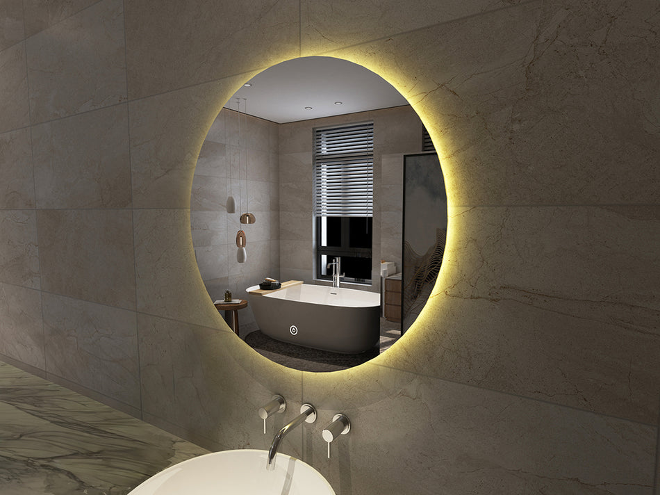 Giro spiegel rond - 120 cm - LED, dimbaar en spiegelverwarming