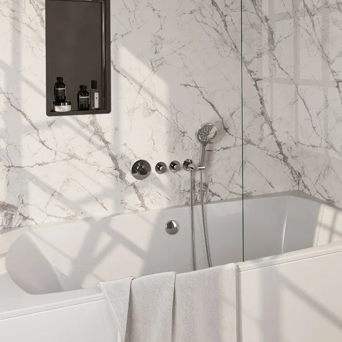 Brauer edition thermostatische inbouw badkraan met badvulcombinatie - verkrijgbaar in 6 kleuren