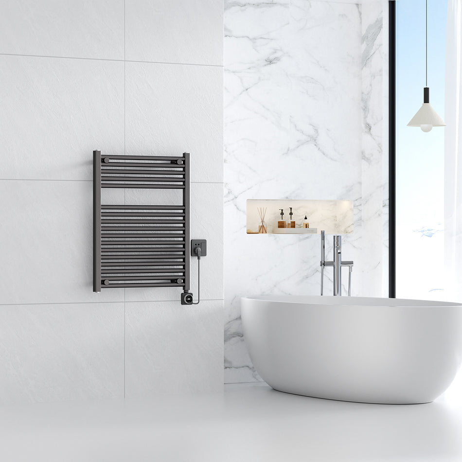 Elara elektrische radiator Smart WiFi 76,6 x 60 cm - gunmetal