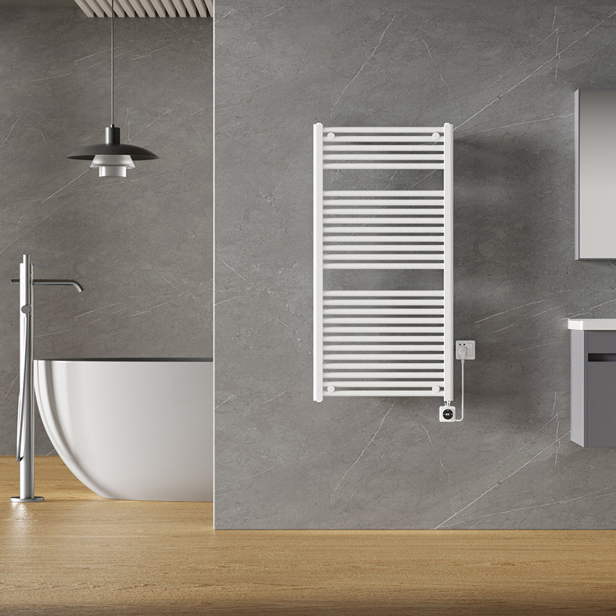 Elara elektrische radiator Smart WiFi 118,5 x 60 cm - glans wit