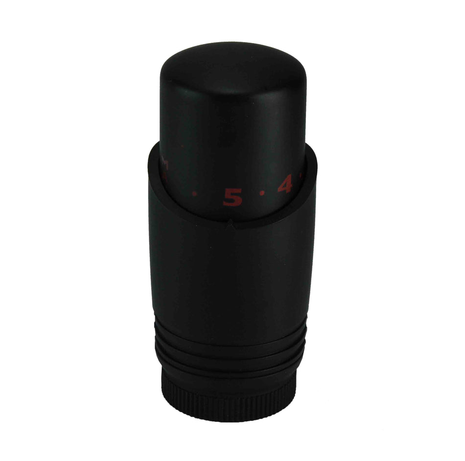 luxe thermostaatknop M-30 - mat zwart