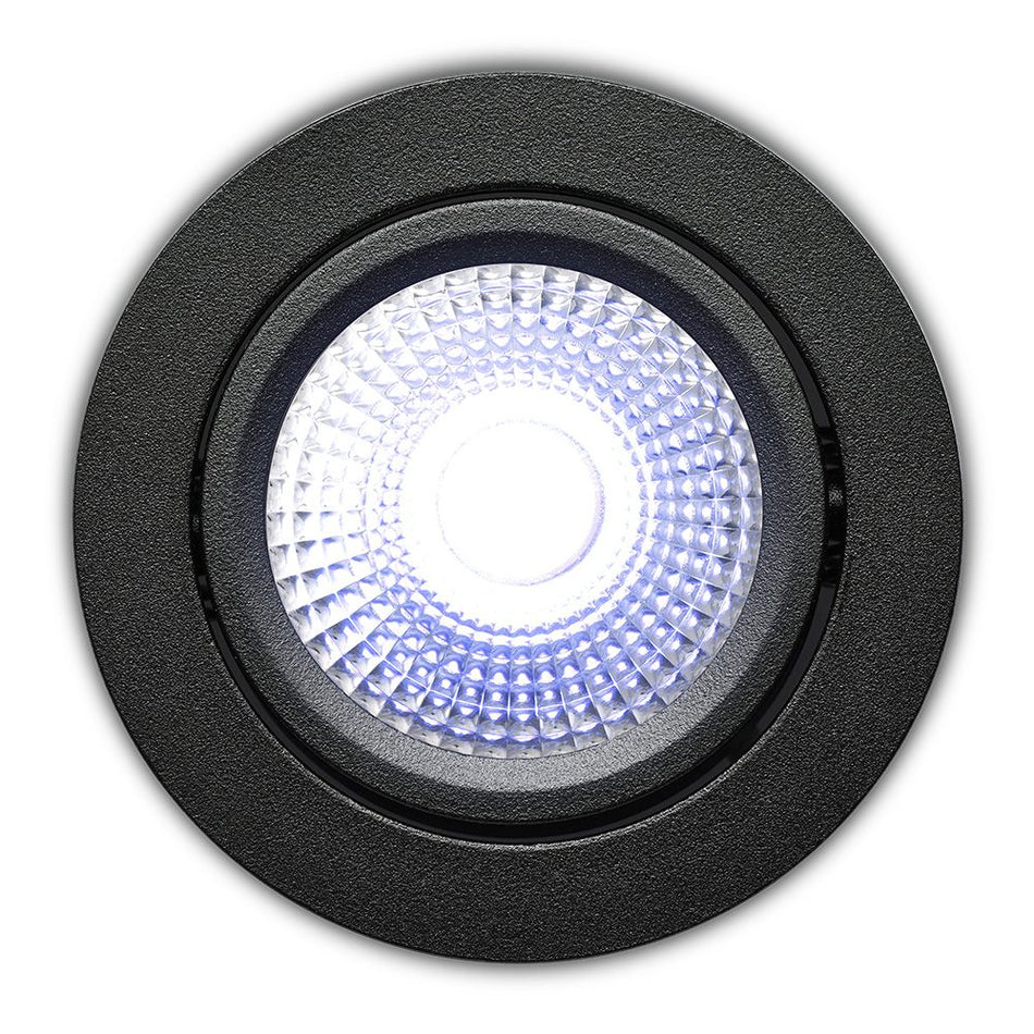 Slimme LED-inbouwspot - Vivaro - Zwart - 5W IP54 RGBWW Zigbee