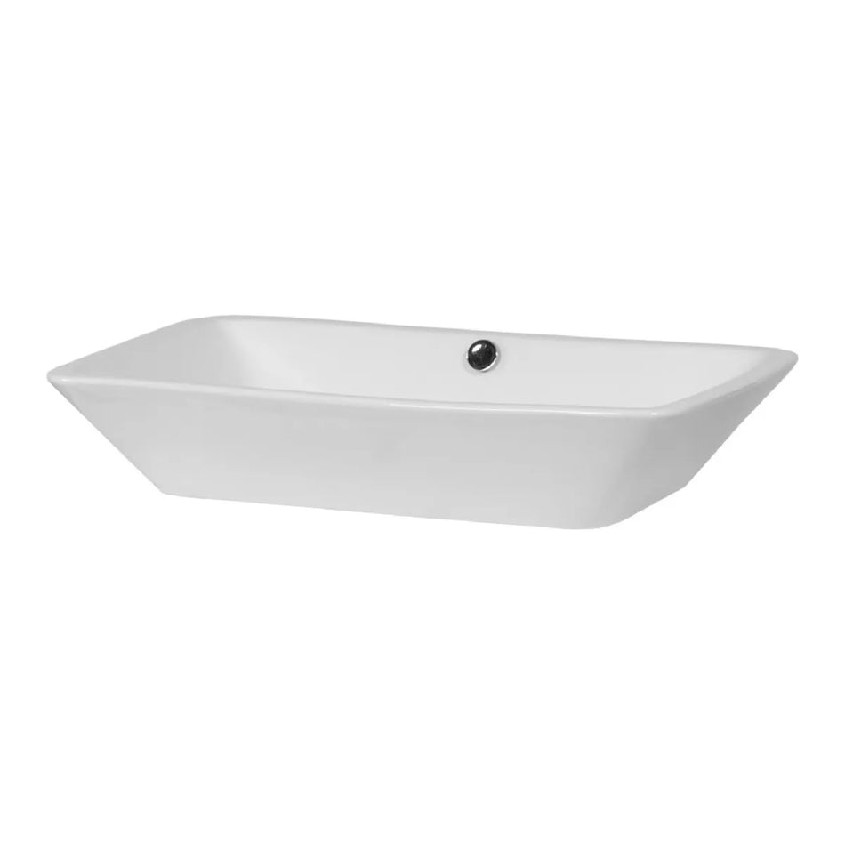 Brauer Dawn waskom keramiek 71x41cm wit glans