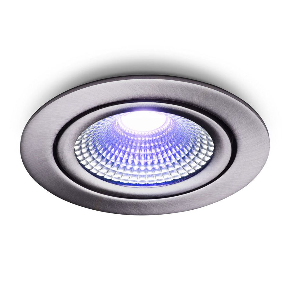 Slimme LED-inbouwspot - Vivaro - RVS - 5W IP54 RGBWW Zigbee