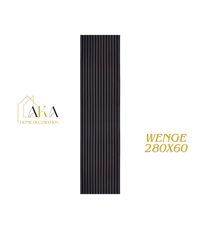3 zijdig - WENGE akoestische wandpaneel - 280×60