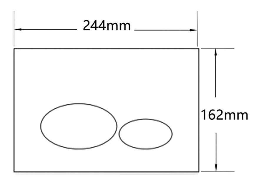 X32 Metal drukplaat voor inbouwreservoir