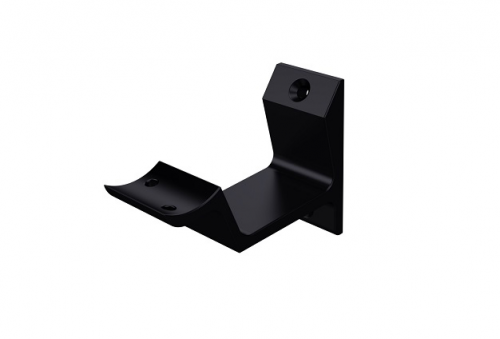 Leuninghouder hol modern zwart - hout/gipsplaat