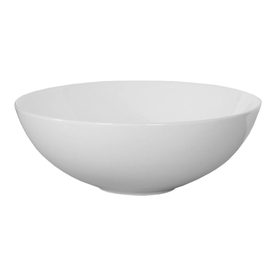 BRAUER Bowl waskom - 40x40cm - rond - keramiek - hoogglans wit