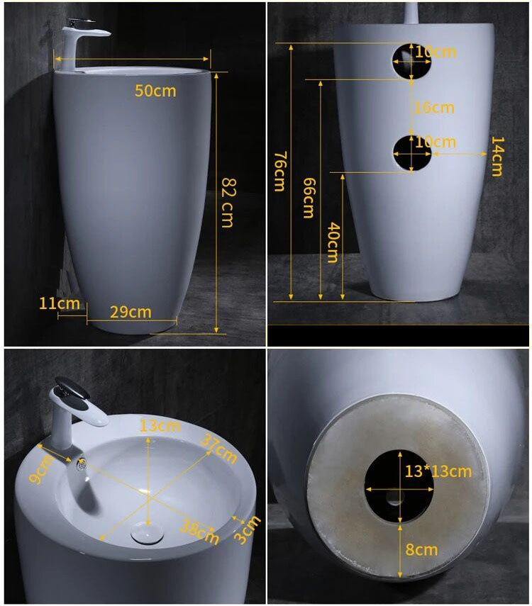 Noa lavabo 500x500x830mm