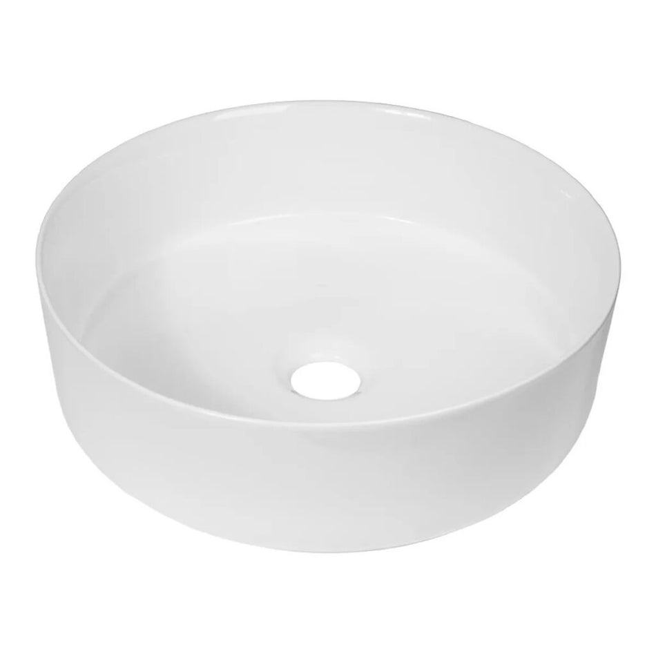 BRAUER Circle waskom - 36x36cm - rond - keramiek - Hoogglans wit