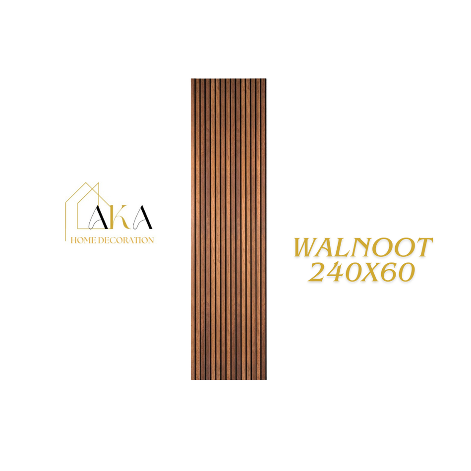 FLEX MOD walnoot akoestisch wandpaneel - 240x60