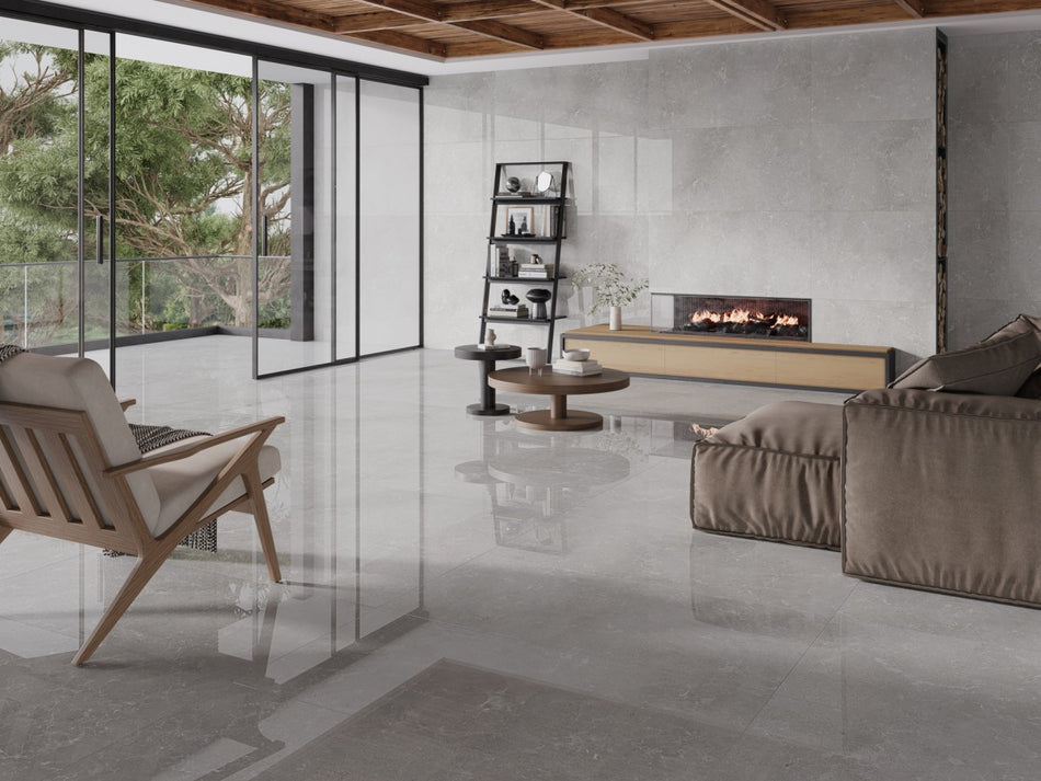 Limestone Warm 60x120 - hoogglans