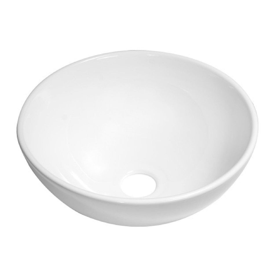 BRAUER Bowl waskom - 28x28cm - rond - keramiek - hoogglans wit