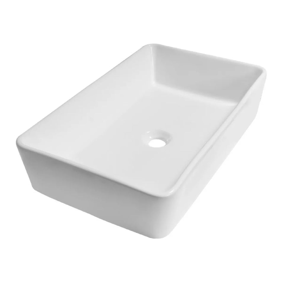 Brauer Lagoon waskom keramiek 60x37cm wit glans