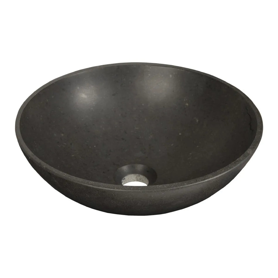 Brauer Molten waskom natuursteen 42cm antraciet
