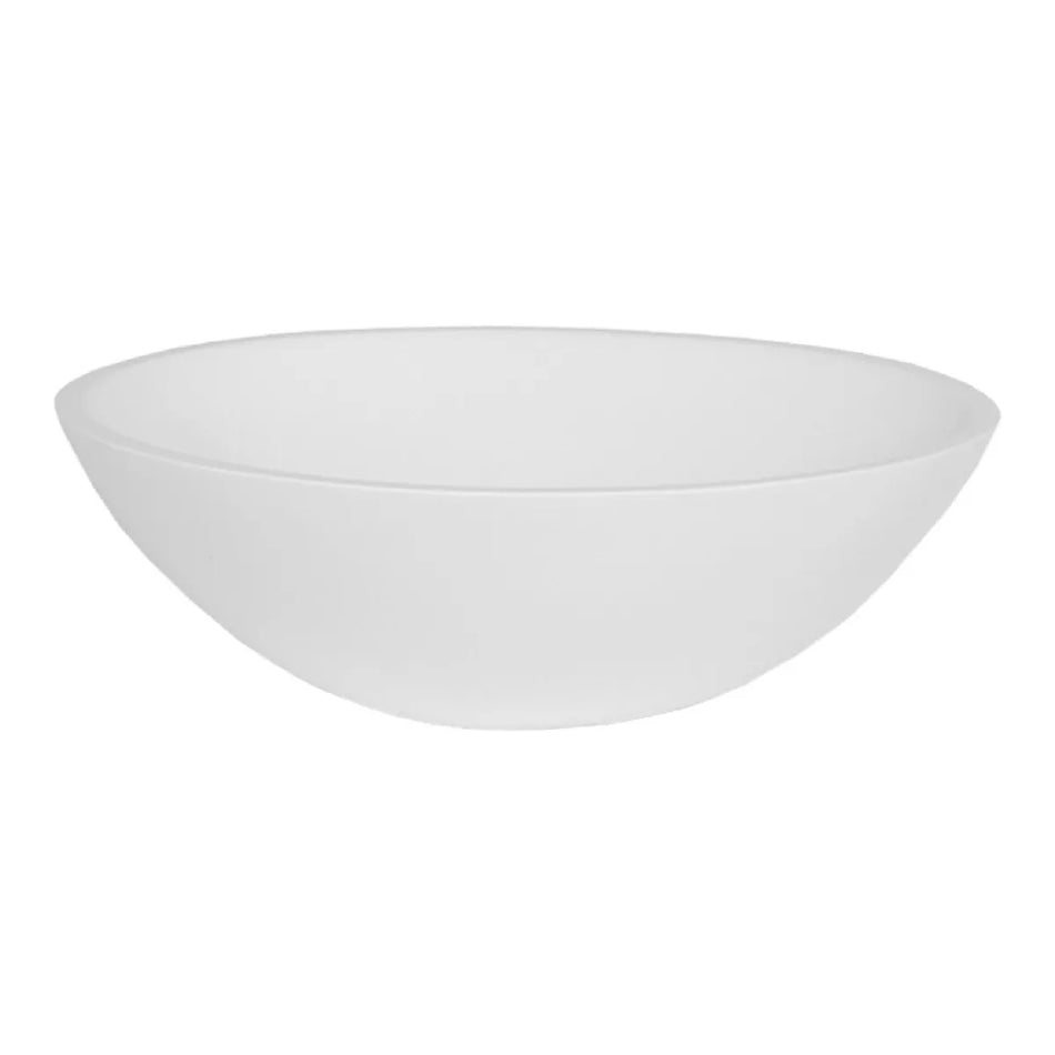 Brauer Vortex waskom fine stone 40cm wit mat