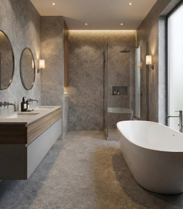 Concrete Taupe 260×120 Glans