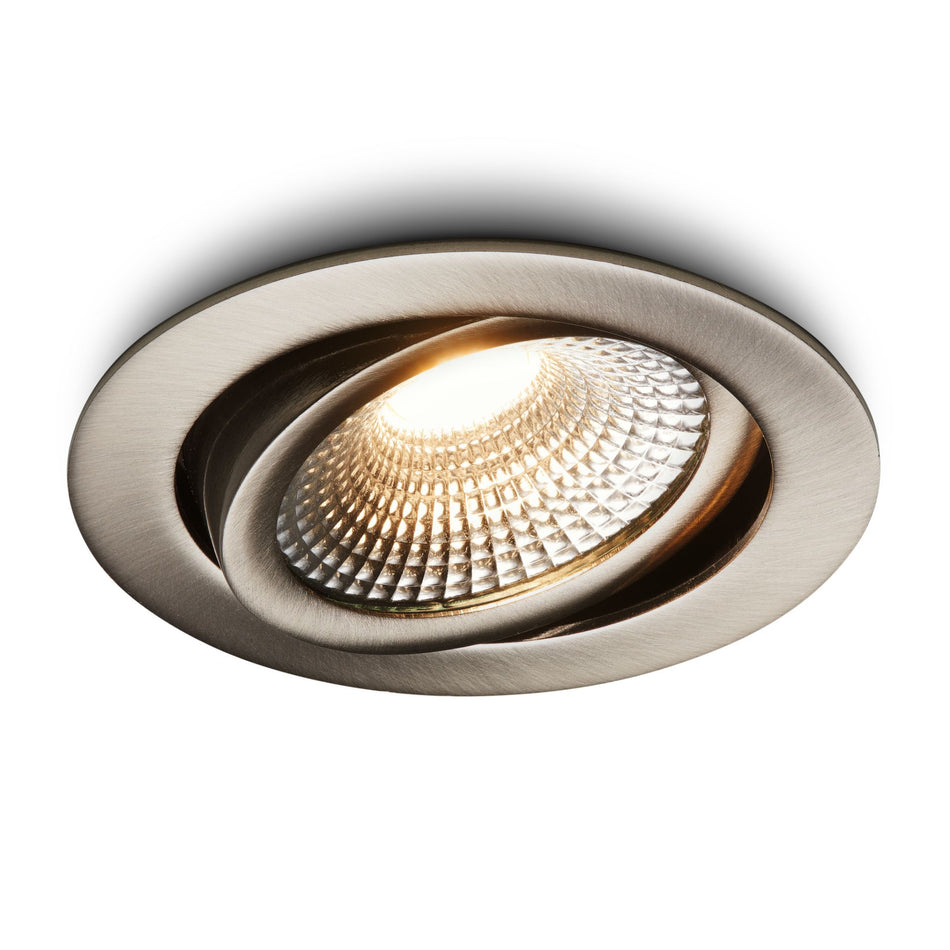 LED-inbouwspot Vivaro - RVS - 5W dimbaar beton plafond