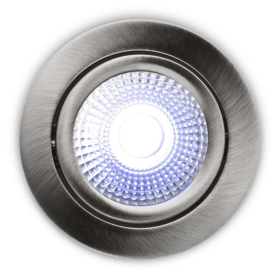 Slimme LED-inbouwspot - Vivaro - RVS - 5W IP54 RGBWW Zigbee