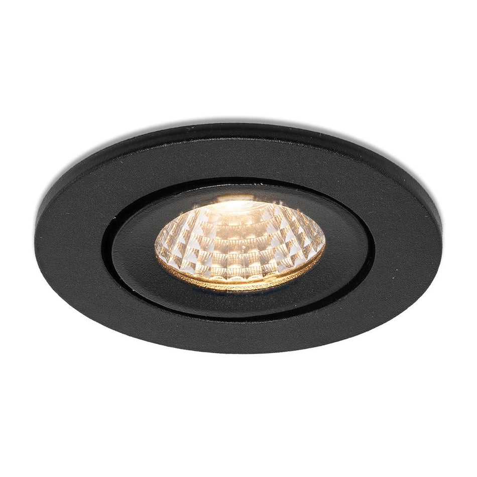 LED-inbouwspot Midi zwart 3W dimbaar