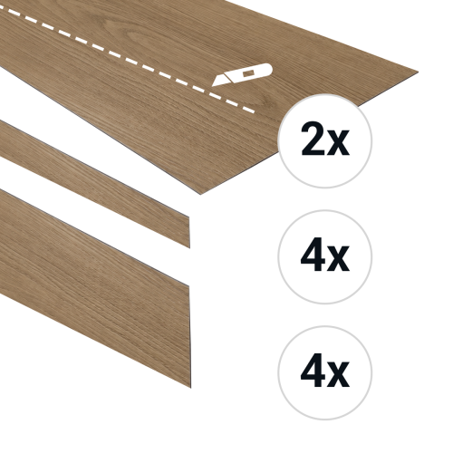 PVC traptreden framboos  INCLUSIEF gewenste kleur profiel