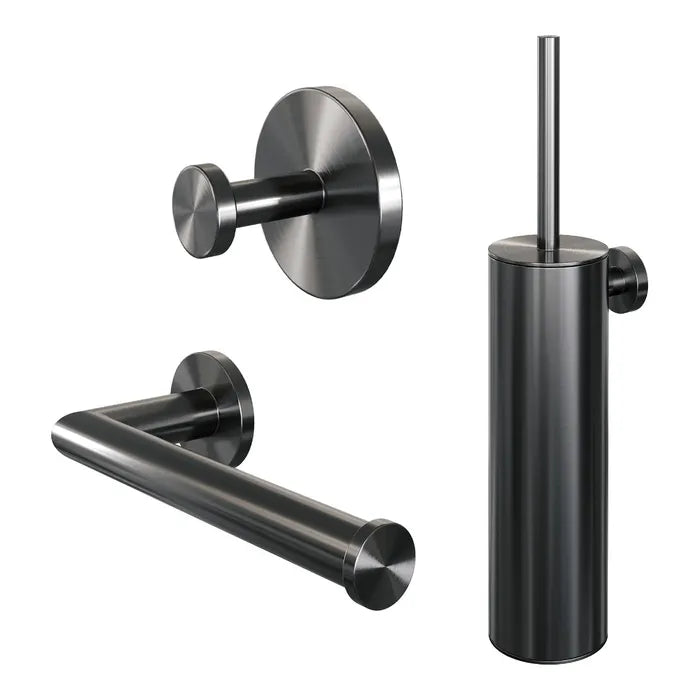 Brauer toilet 3 delig SET gunmetal