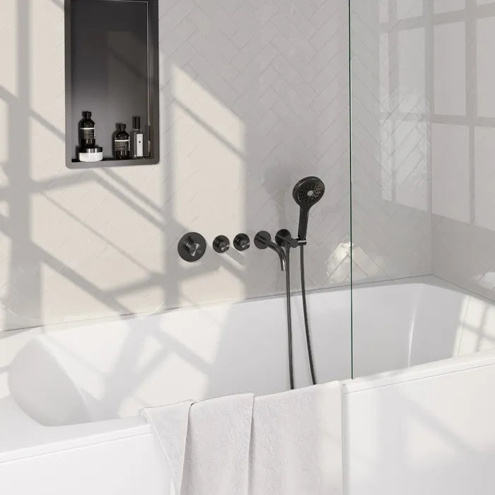 Brauer edition thermostatische inbouw badkraan met uitloop - verkrijgbaar in 6 kleuren