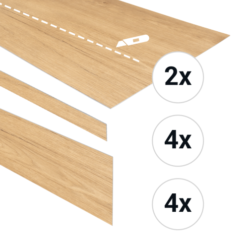 PVC traptreden Lux INCLUSIEF gewenste kleur profiel